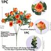 10-Head Artificial Rose Bouquet for Weddings and Parties
