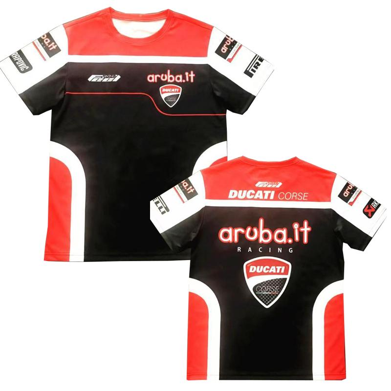 Letní 3D Motorkářské Tričko Závodní Oblek Red Bull Módní Trend Krátký Rukáv Kreativní Vzor Jednotný Dres F1 Týmu