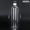 Transparent Plastic Bottle with Lid - Empty Small Trial Pack for Alcohol or Honey - Large Mouth Capsule Bottle