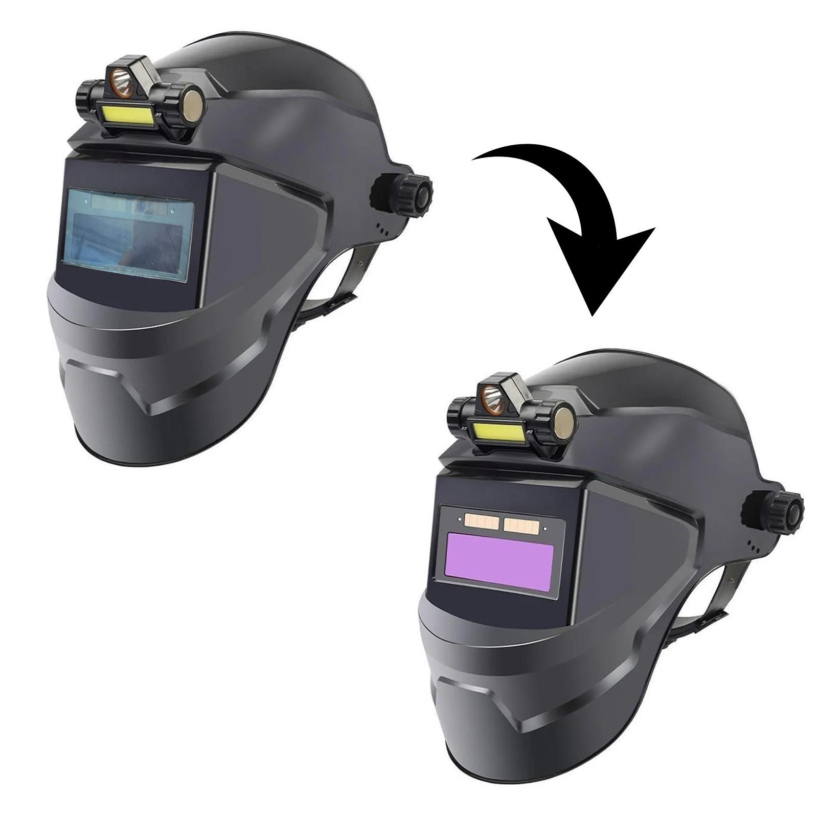 

Солнечная автоматическая регулировка яркости света, монтируемая на голову аргоновая сварка, защитная маска для сварки, сварочный колпак One Size фиолетовый