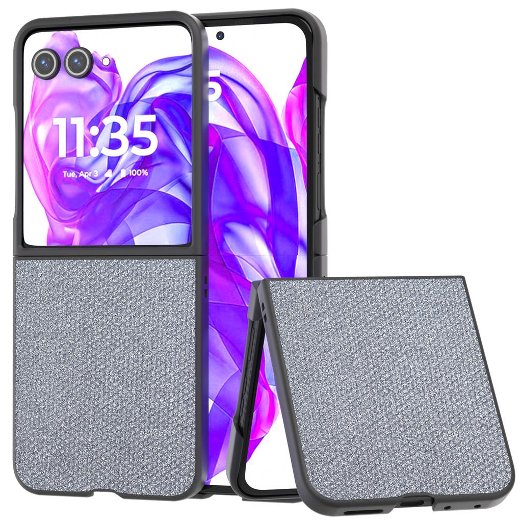 For Motorola Razr 50 Ultra 5G Case Rhinestone Texture PU Leather Phone Cover