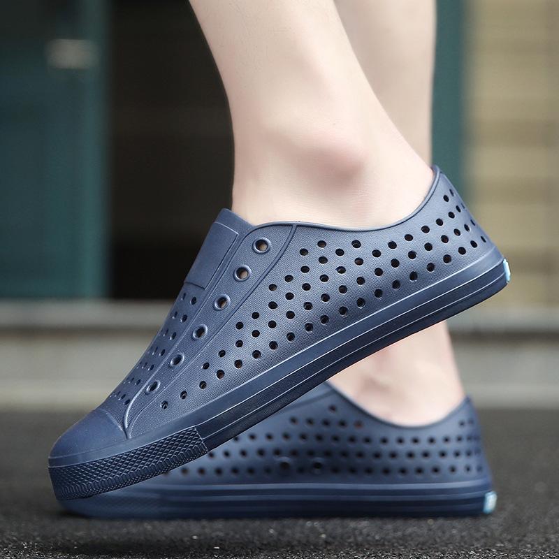WNC native hole shoes men's bag head sandals wading beach hollow shoes 2025 summer sandals men