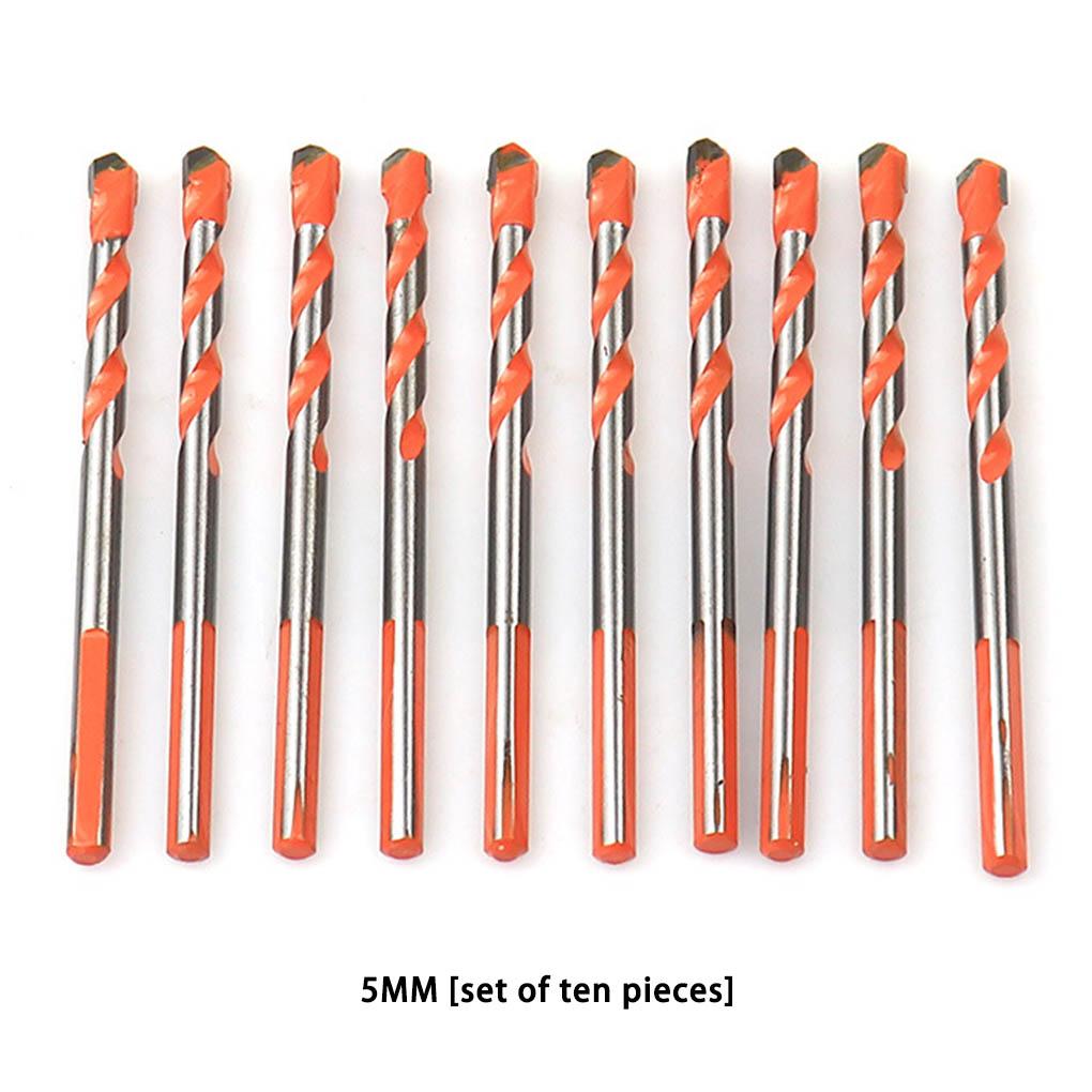 1Set Drill Bits Multifunctional Alloy Ceramic Trigonal Tile Drilling Bit Punching Tool Fittings Replacements Household