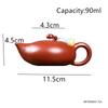 90ml Tradition Yixing Handmade Purple Clay Teapot Chinese Raw Ore Zhu Mud Tea Pot Household Small Capacity Kettle Zisha Tea Set