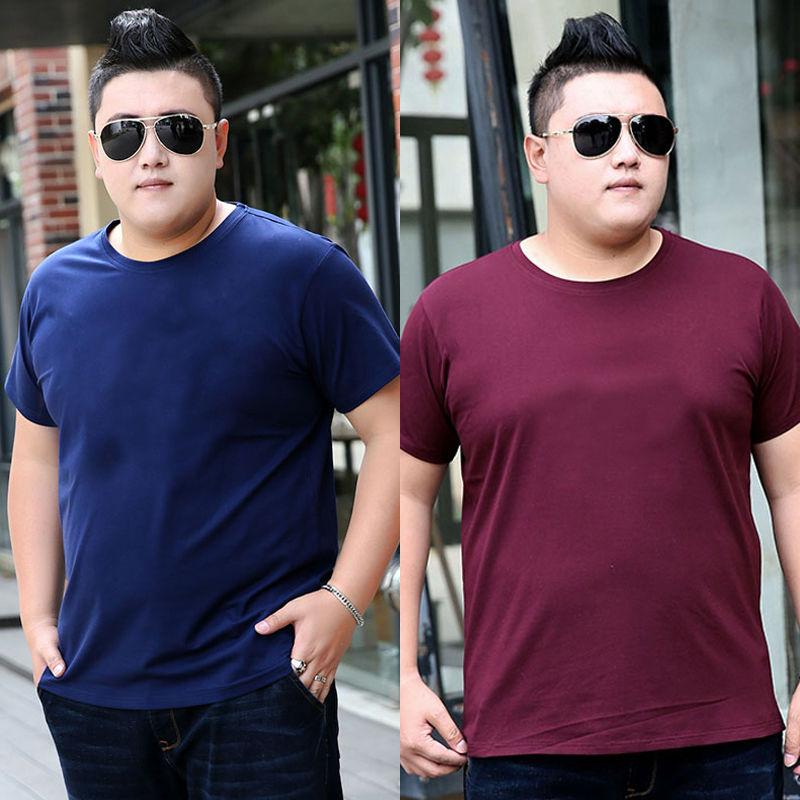 Camiseta de manga corta para hombre Cuello redondo más grasa Talla grande  Juventud Extra grande Grasa de media manga Casual Top camiseta (2 piezas)  comprar a buen precio — entrega gratuita, reseñas