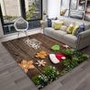 Alfombra con diseño de Papá Noel y árbol de Navidad para niños, regalo para el hogar, sala de estar, dormitorio, sofá, decoración, alfombrilla antideslizante