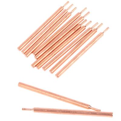 2/10Pcs 3*50mm Purple Copper Oxide Electrode Head 18650 Power Battery Double Head Spot Welding Needle