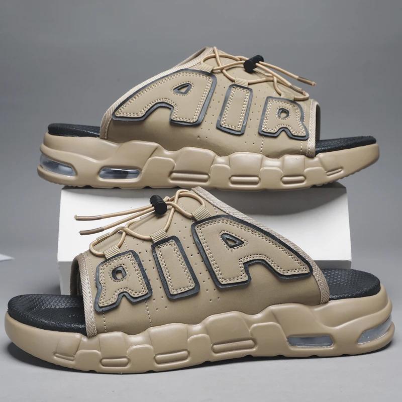 Summer Sandals Outdoor Thick Sole Versatile Beach Anti Slip Shoes 2024 New Men's Brand Designer Fashion Slippers Size 39-46