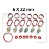 6X22/32MM For BMW M47 M57 Swirl Flaps Repair Delete Seal Kit With Intake Gaskets 11612246949 11617790198 11612245439 11612246945
