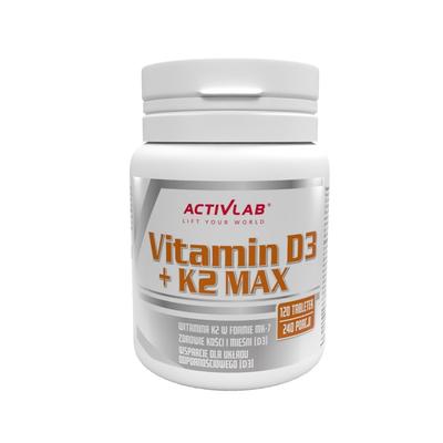 Vitamin D3+K2 MAX, 120 Tabs