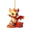 Cartoon Dragon Joyful Christmas Ornament Colorful Vehicle Hanging Decoration For Celebrations