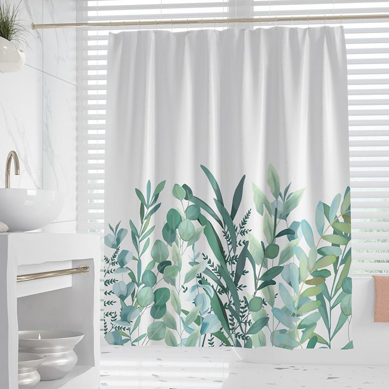 

Creative Flower Series washable Dirt-Resistant Shower Curtain Shower Head waterproof Polyester Bath Curtain For Home Decor 90x180CM