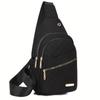 Lightweight & Comfortable Quilted Crossbody Chest Bag - Versatile Solid Color, Casual Outings & Travel Women's Sling Shoulder Purse