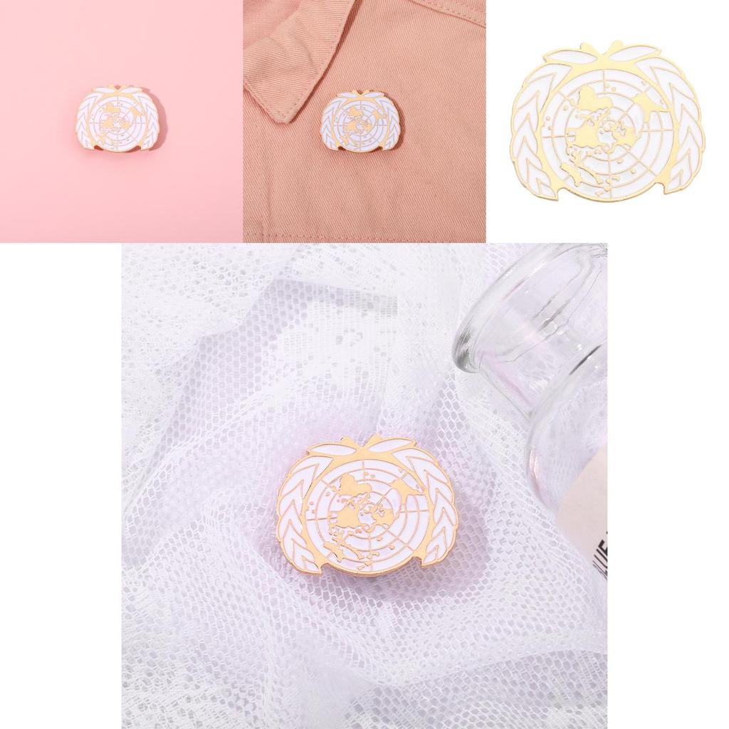 Versatile Wheat Earth Brooch In Elegant Alloy Ideal For Commemorative And Use Decorative