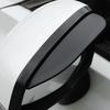 Car Rearview Rain Eyebrow Shield,Car Mirror Rain Protector Film,Visor Guard for Most Truck and SUV (Solid Black, 2PC)