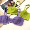 Şeker Renk iç çamaşırı seti Kadınlar için Yaz Ultra Ince Push Up Sütyen Seti Fransız Seksi Bralette Dantel Kumaş Nefes Sütyen Tanga Setleri