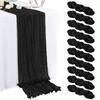 Bali Bohemian Crinkled Gauze Table Runner – Semi-transparent Twist, Festival Wedding Style.