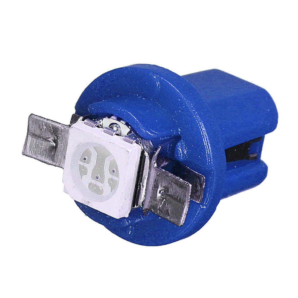 10Pcs T5 B8.5D Blue Speed meter LED Dashboard Light Car Interior Bulbs Auto