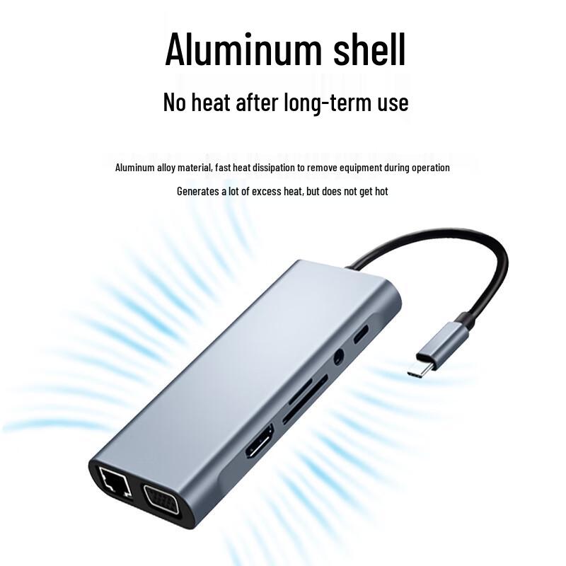 Zonwan Multi-Port USB/Type-C Hub & Docking Station