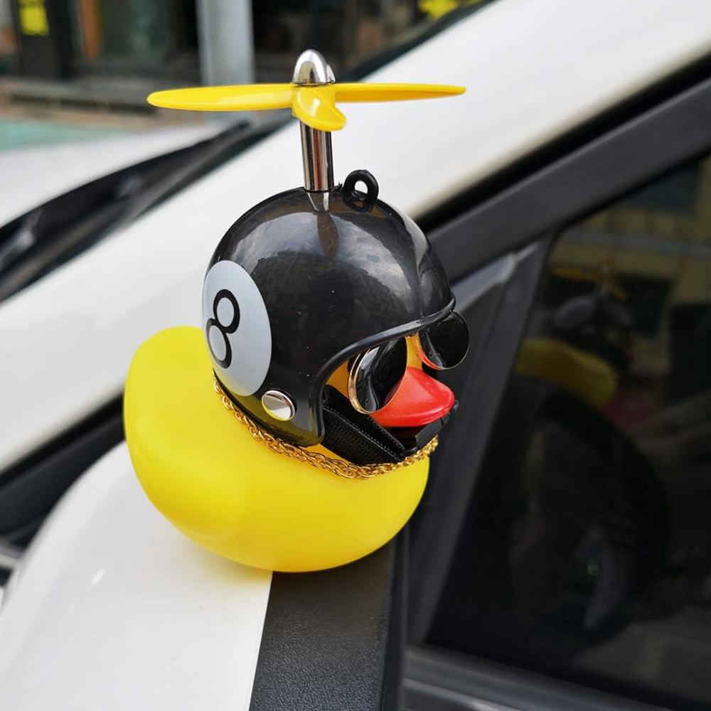 Vinyl Duck Car Decorations Cute Yellow Duck Car Dashboard Ornaments