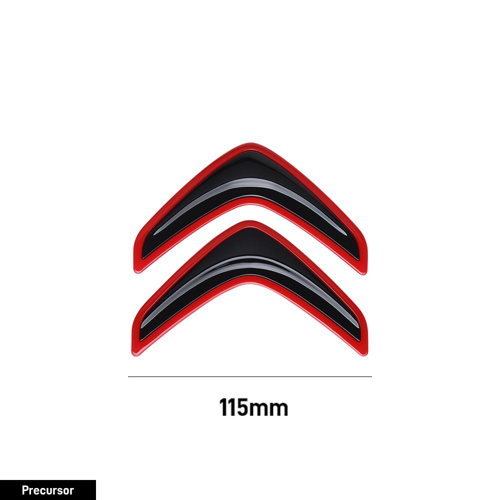 100/115mm Auto Motorhaube Frontgrill Heckklappe Emblem Abzeichen Aufkleber Zubehör für Citroen C4 Berlingo C3 Aircross C5 Aircross C5X C4L VTS