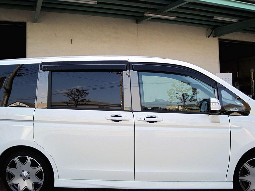 BRIGHTZ Finish Stainless Steel Black Plated Pillar Panels for Honda Step Wagon Spada with Standard Set Fits and Part Number 29697 Ultra-Mirror RK5/RK6