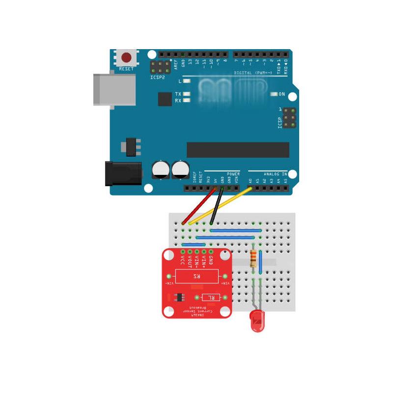 1~50Pcs INA169 High Precision Analog Output Current Sensor Module DC Current Detection Converter Board Electronic Test Project