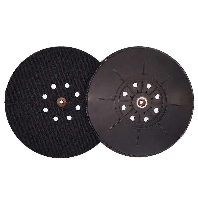 9Inch 8 Hole Soft Hard Drywall Sanding Pad 1Pcs Backing Plate Hook and Loop Replacement Pad for Polishing Orbital Drywall Sander