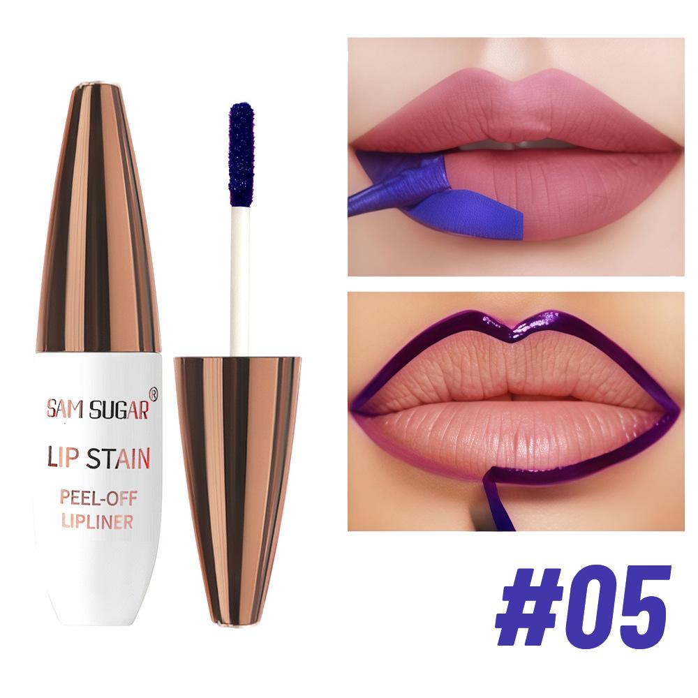 Błyszczyk do ust Peel-off Matowy Naturalny Mgiełka Tint do ust Wodoodporna Długotrwała Pomadka Makijaż Łza Kontur Plama Kosmetyk