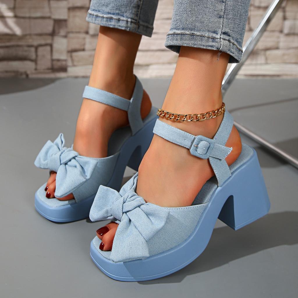 New high heels women's thick heel waterproof table super high heel thick sole cool slippers women's summer outer wear women's shoes
