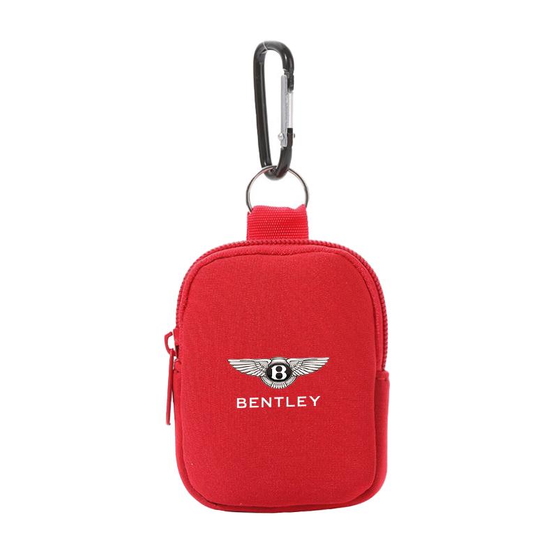 

Mini Travel Portable Storage Case Zipper Pouch Organizer Bag For New Bentley Flying Spur Continental GT Bentayga Mulsanne червоний