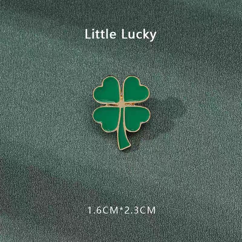 

Универсальная брошь из сплава в виде четырехлистного клевера: Унисекс аксессуар для одежды и сумок