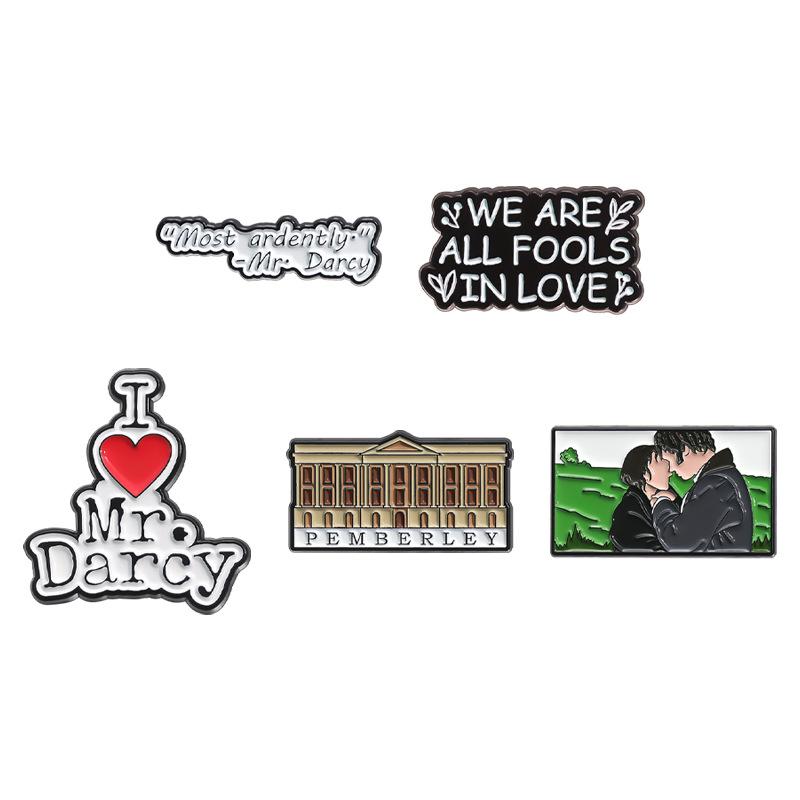 Series Trendy Love Cartoon Brooch Pin Decorative Badge In Eyecatching Colors
