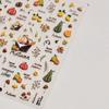 Jelly Cute Pudding Cherry Bowknot Claw Print 5D Nail Art Sticker Tie knot Love Stars Lovely Self Adhesive Manicure Decal