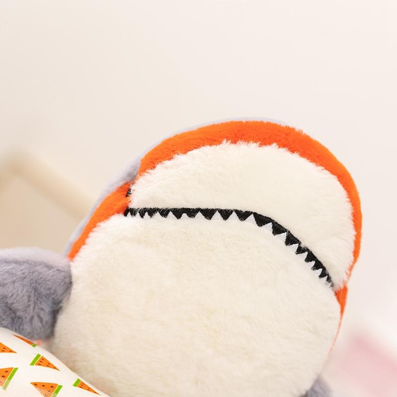 Stuffed Plush Animal Toys Anime Shark Captain Cute Dolls Educational Baby Toys Simulated Shark Children Gift