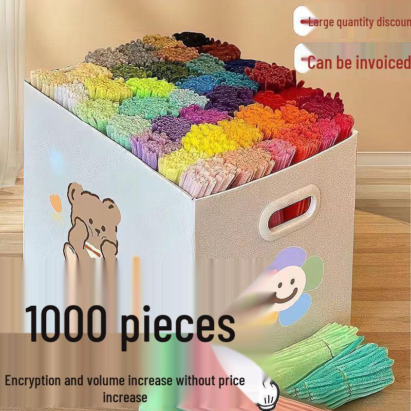 Colorful Macaron Chenille Stem DIY Kit: Creative, Handmade, for Kindergarten Craft Projects