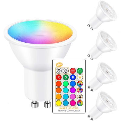 5W RGB GU10 LED Light Bulbs Spotlight Colour Changing Dimmable Down Light