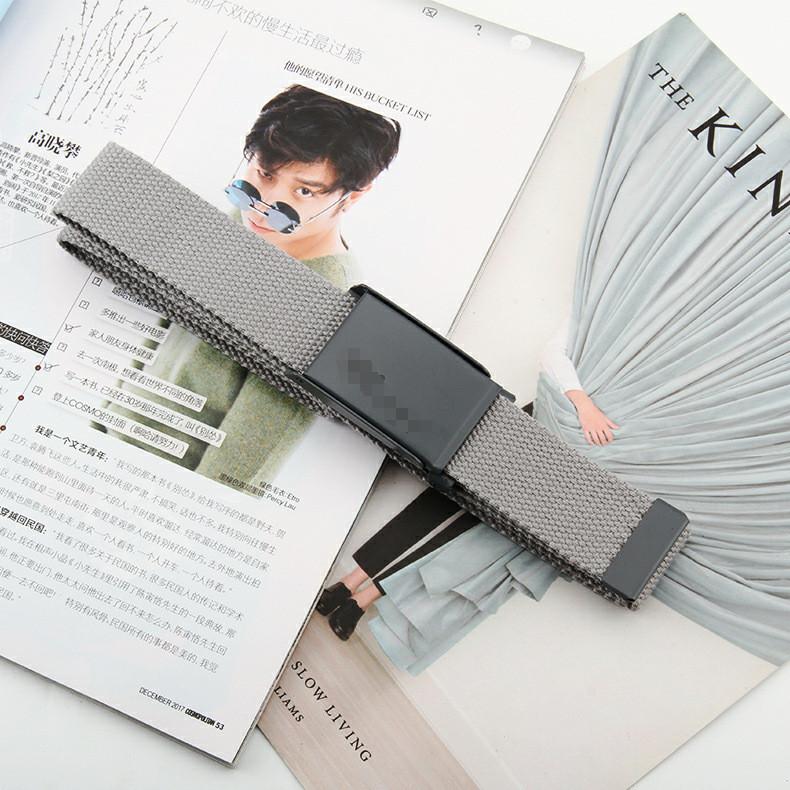 Canvas Belt For Men And Women With Alloy Buckle Fashion Casual Accessory For Students