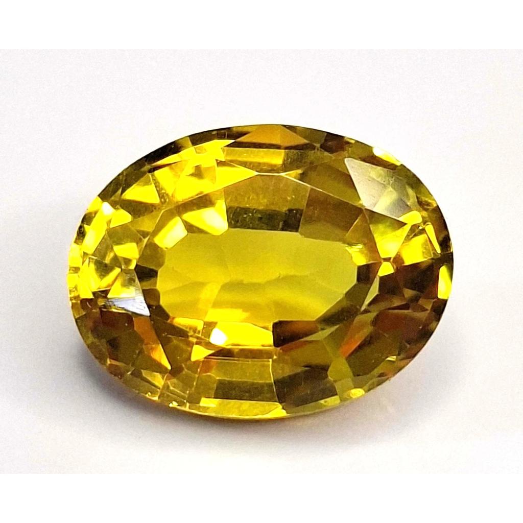 Oval Cut Natural Yellow Sapphire 6-8 Ct Beautiful Certified Loose Gemstone