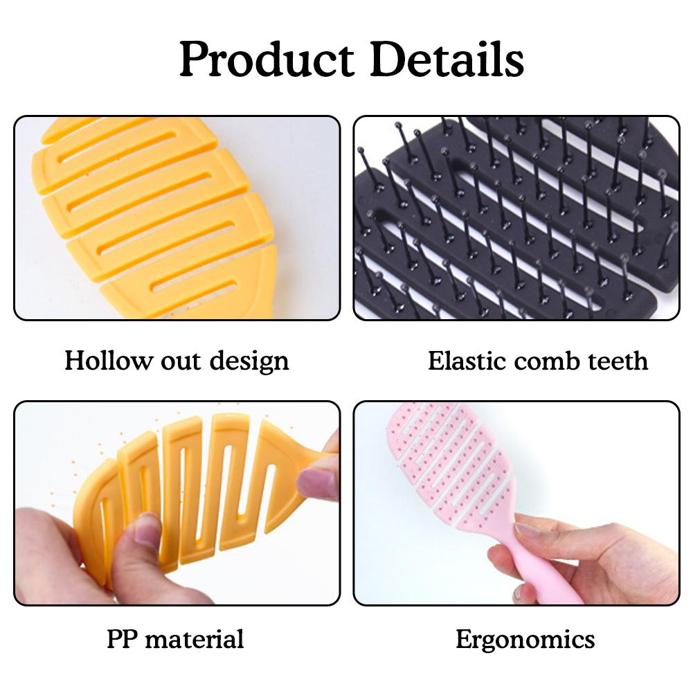Hairbrush Hollow Out Hair Brush Scalp Massage Combs Hair Styling Detangler Fast Blow Drying Detangling Tool Wet Curly Hair