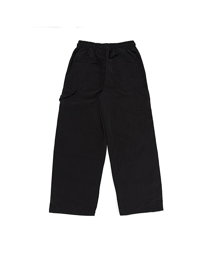 OTHERFITS Side Strap Nylon Wide Pants (Black)