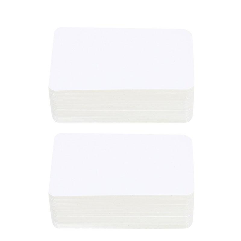 100/200Pcs Kraft Paper Blank Cards Business Card Double-sided Available Word Message Gift DIY Cards Mini Note Cards Paper Tags