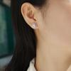 Oval CZ Stud Earrings Dainty Versatile Ear Stud Girls Earrings Minimalist Bridal Wedding Accessories Trendy Jewelry Bulk