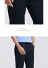 Langdeng's New Summer Business Casual Solid Color Cotton Straight Leg Men's Casual Pants