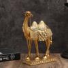 Classic Standing Camels Sculpture Elegant Feng Shui Ornaments Golden Camel Statue  Valentine'S Day