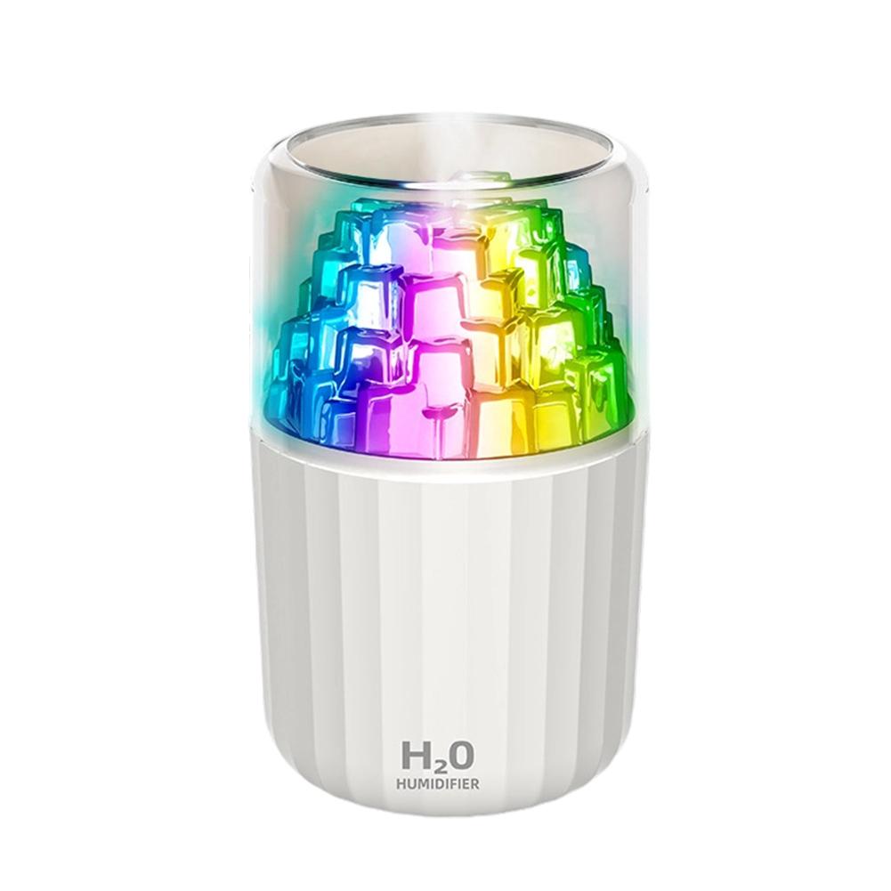 

Mini Humidifier Featuring Adjustable Color Lighting Quiet Operation Dual Spray Modes and Smart Auto Shutoff for Home Use білий