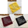 Classical Cashew Print Cotton Bandana Cool Head Wrap Neck Scarf For Adult Teens HipHop Dancing Event and Street Wear