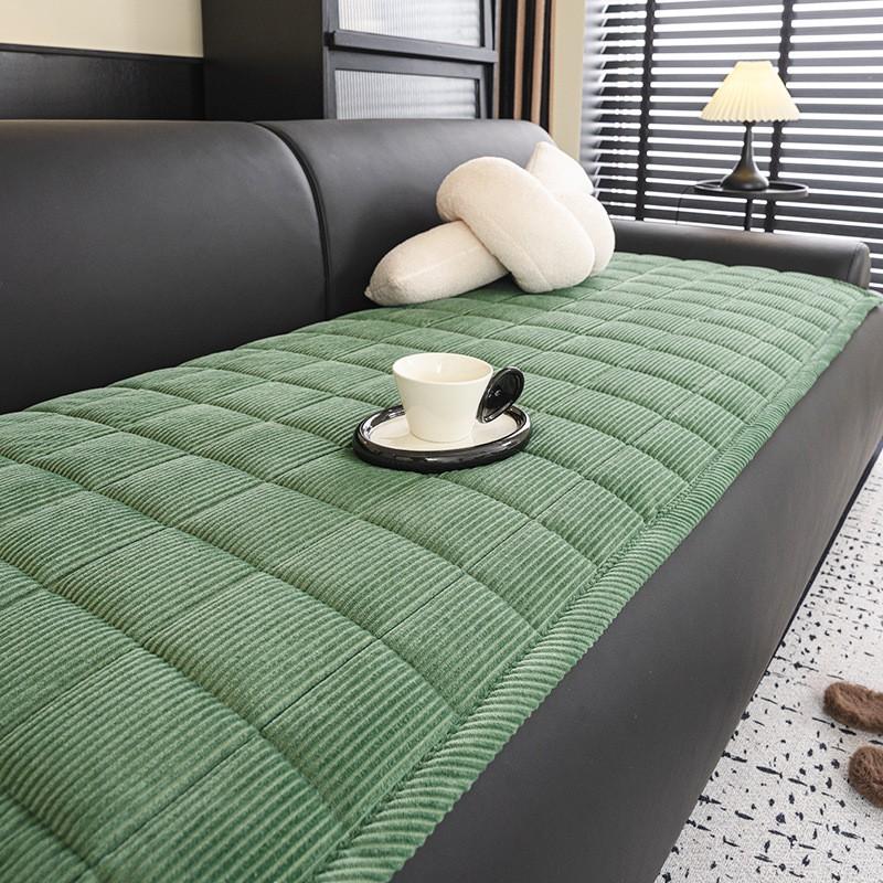 Four Corduroy Sofa Cover Thick Plush Non-slip Cushion Sectional