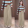 Womens 2026 Wide-Leg Casual Trousers High-Waist Relaxed Fit Banana Pants With Drape Effect