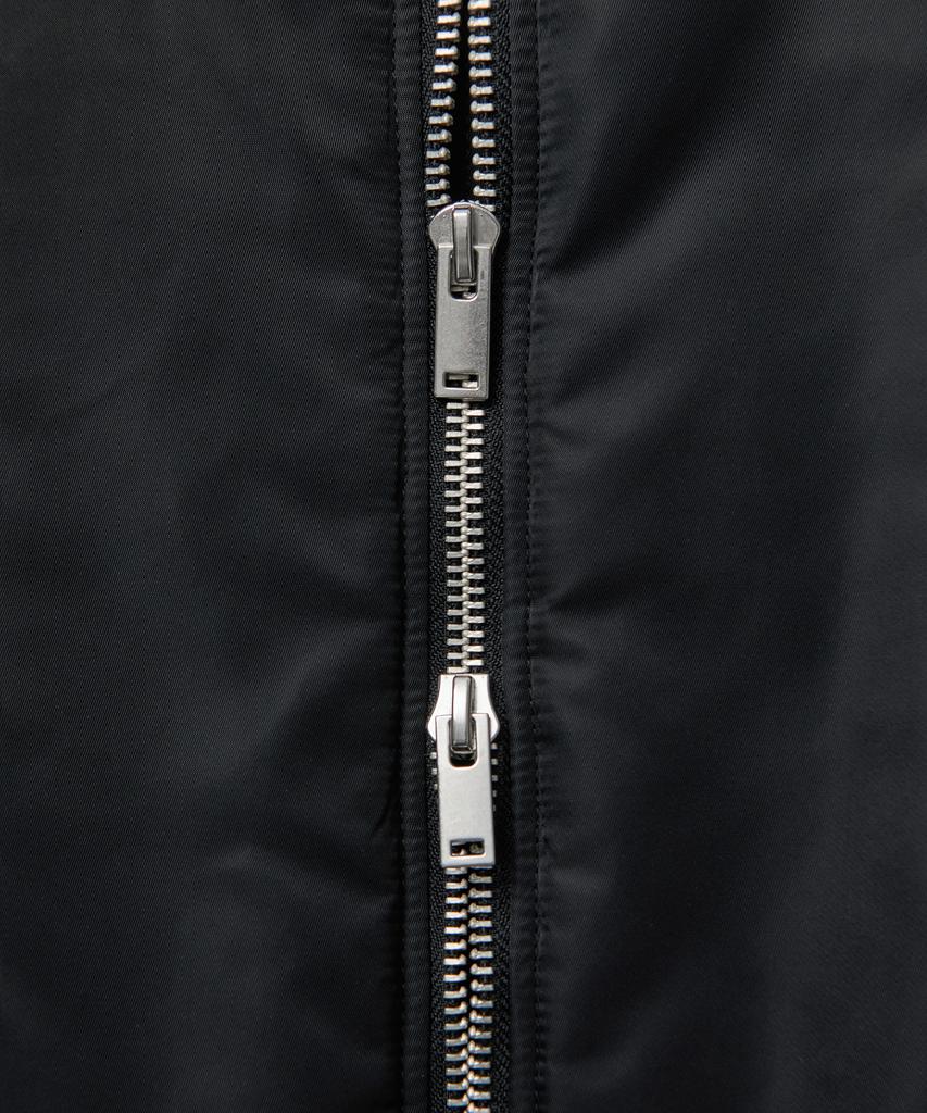 Musinsa Standard Oversized Collarless Ma-1 Bomber Jacket [Black]